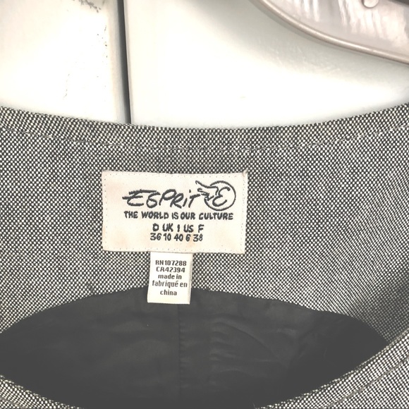 ❤️- ❤️ Wool tweed shift dress by Esprit with side zip, pockets and great det… - Picture 8 of 9